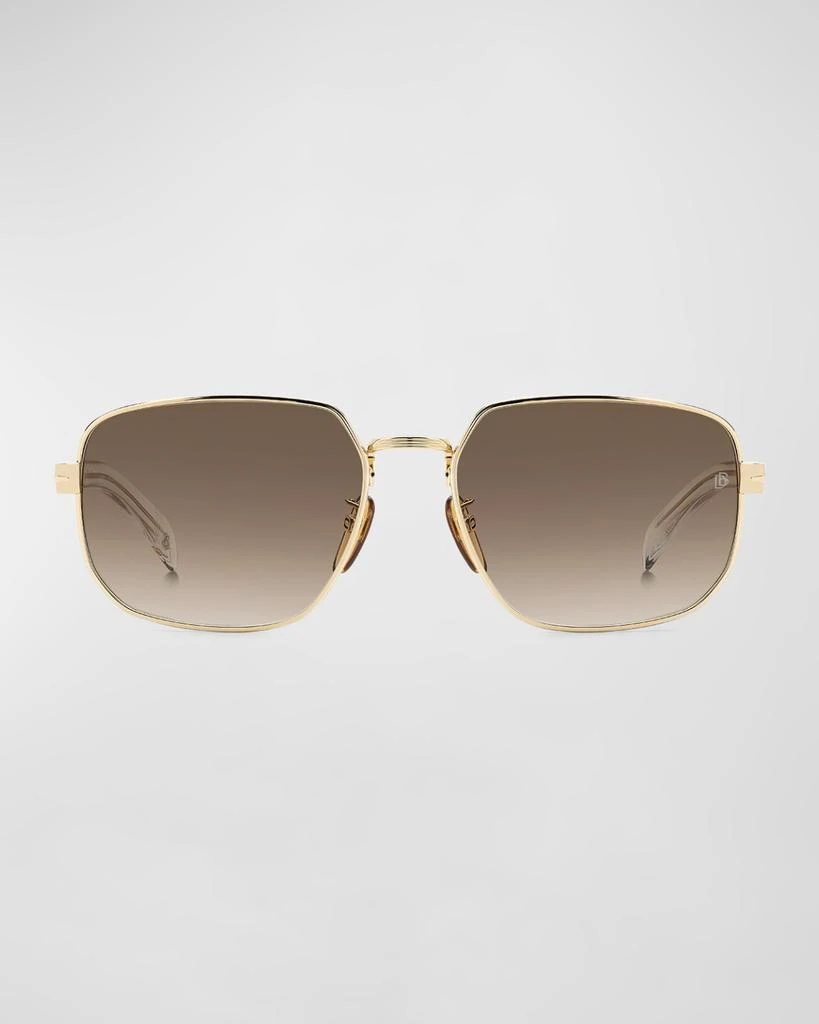 David Beckham Men's Stainless Steel Rectangle Sunglasses 3