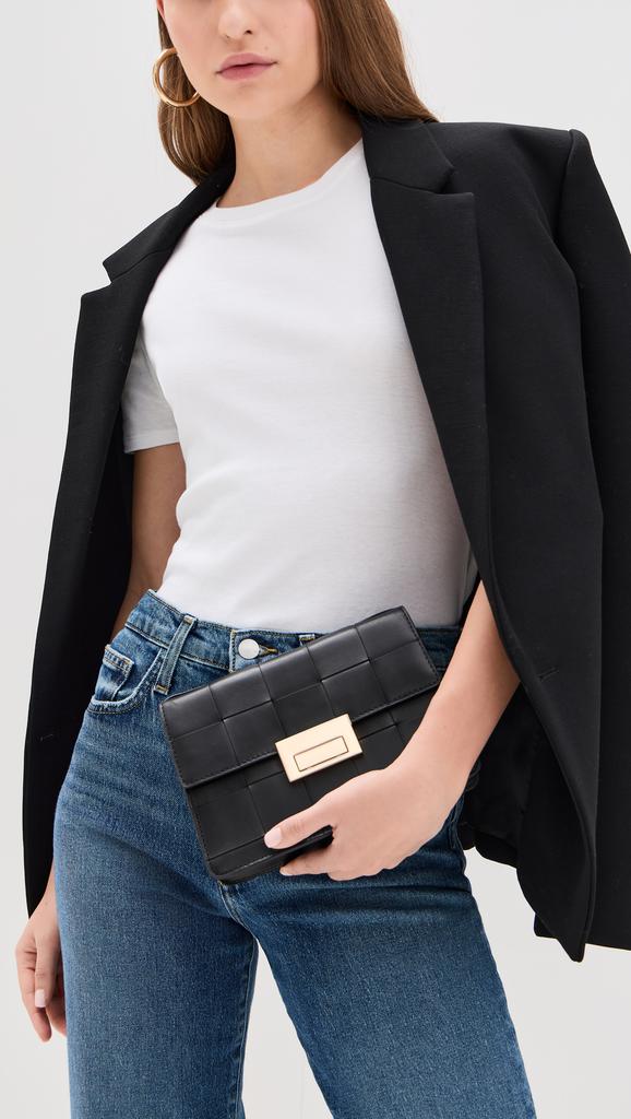Loeffler Randall Delphine Leather Clutch
