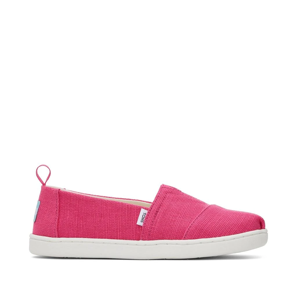 TOMS Shoes Youth Alpargata Pink Heritage Canvas Kids Shoe 1