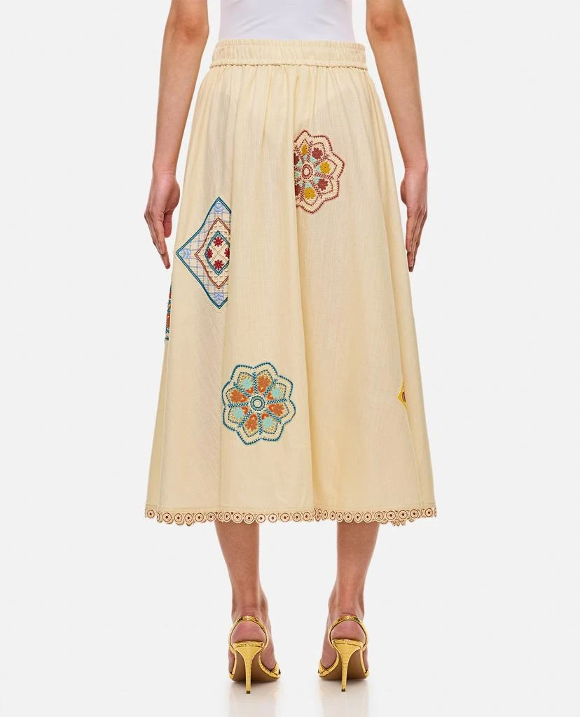 Zimmermann Zimmermann Ottie Flared Midi Skirt 2