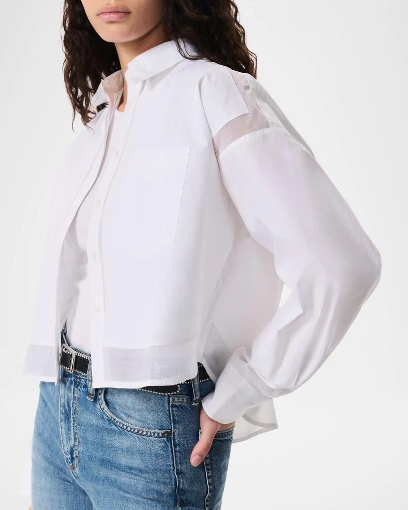 Rag & Bone Beatrice Cropped Combo Shirt 5