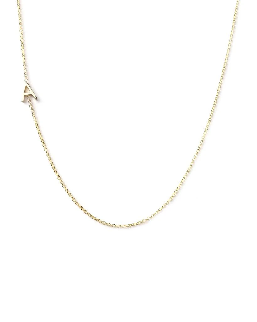 Maya Brenner Designs 14k Yellow Gold Mini Letter Necklace 1