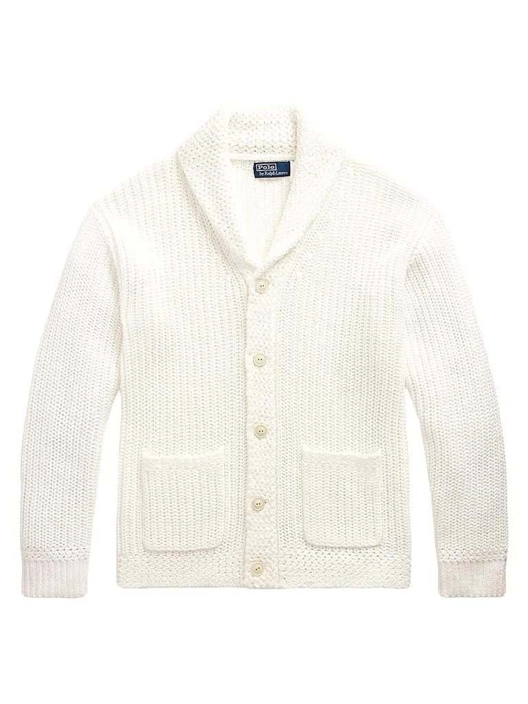 Ralph Lauren Linen-Cotton Shawl-Collar Cardigan 1