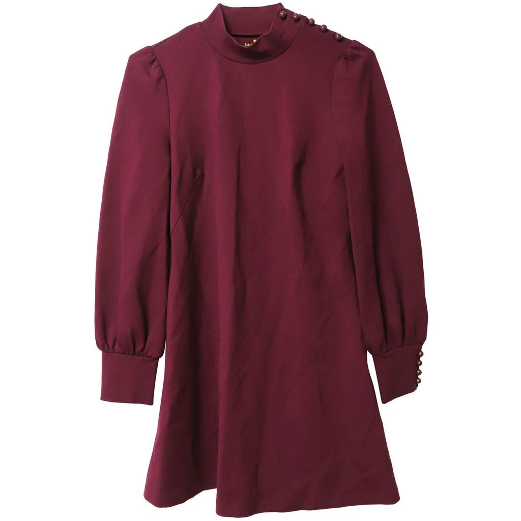 maroon long sleeve shift dress See by Chloe