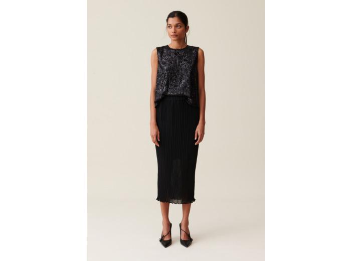 Claudie Pierlot Jupe plissée 7/8ème doublée