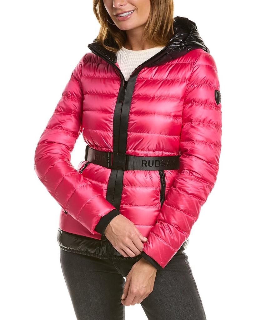 RUDSAK RUDSAK Maiella Leather-Trim Down Jacket