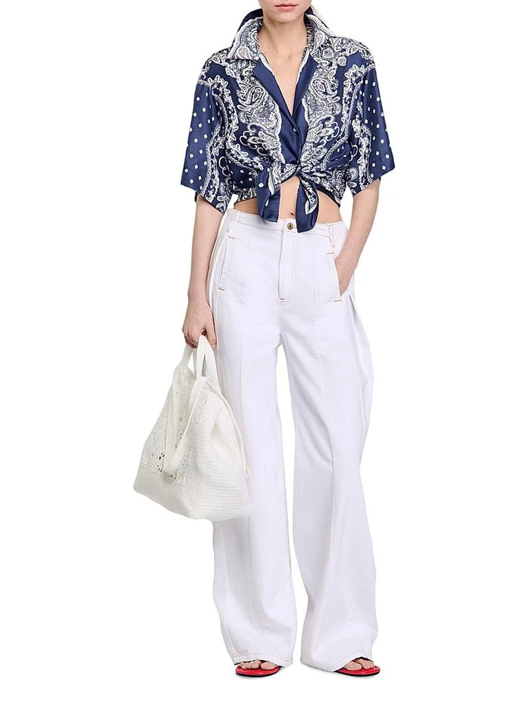 Sandro Bandana Print Shirt 6