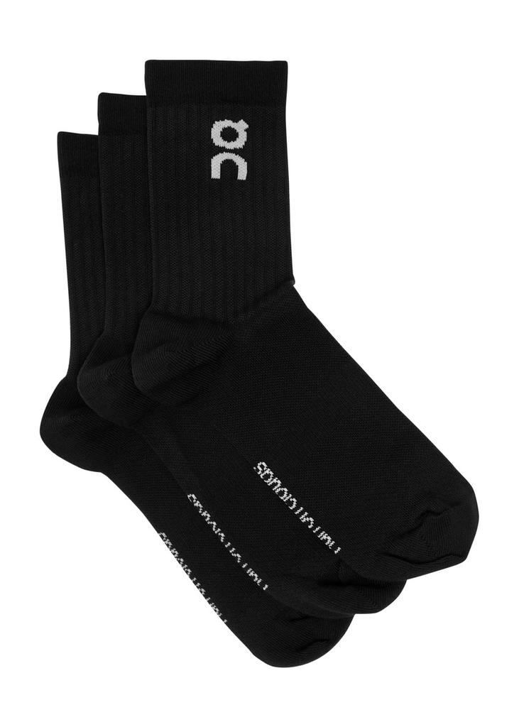 On Logo cotton-blend socks - set of three