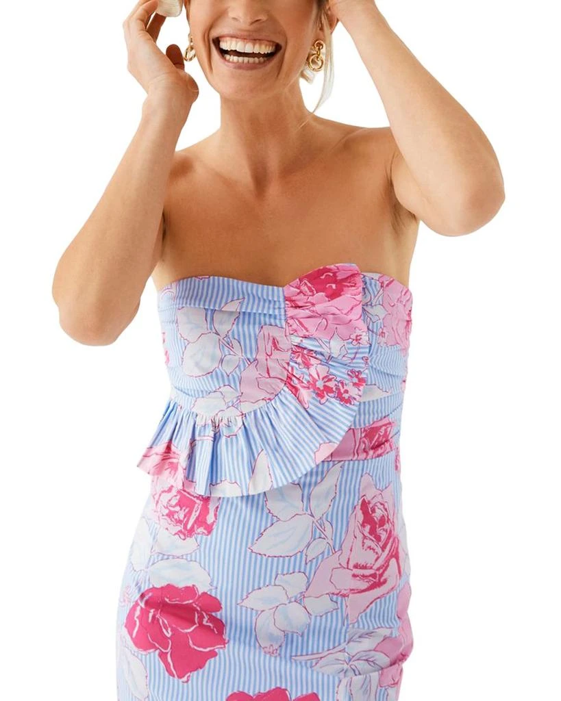 Vineyard Vines Floral Strapless Dress 5