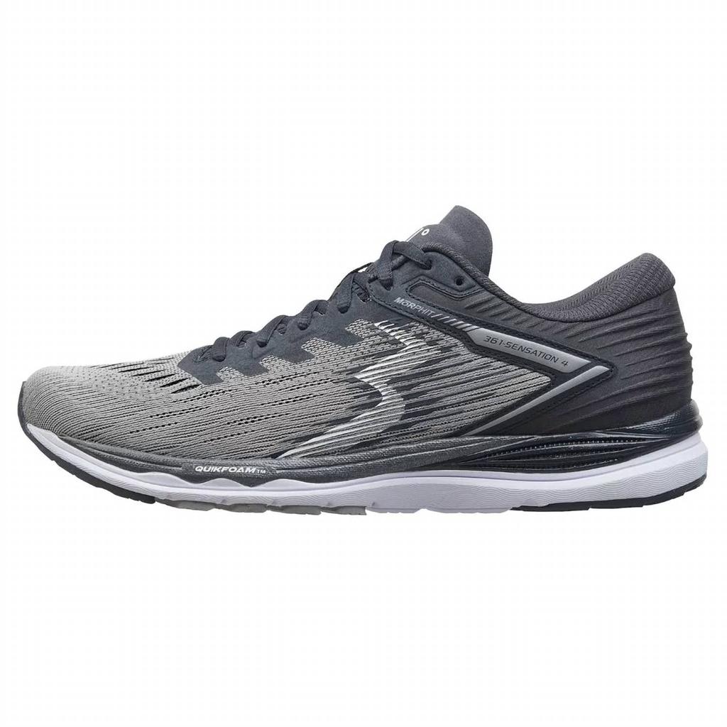 361 Degrees Men's Sensation 4 Running Shoes - Medium Width In Sleet/ebony