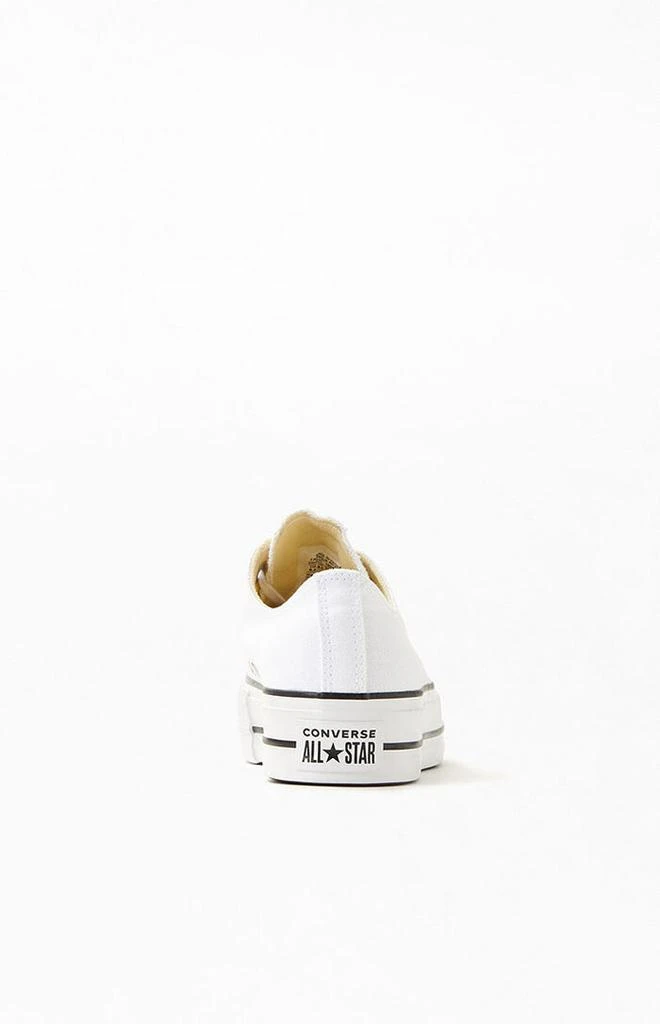 Converse Women's White Chuck Taylor Platform Low Top Sneakers 3