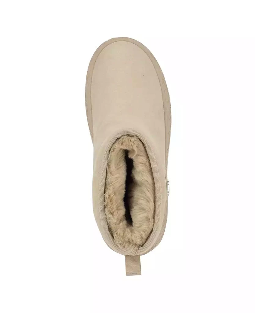 GUESS Women's Unity Faux Fur Slip-On Short Booties 4
