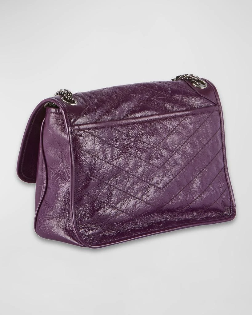 Yves Saint Laurent Niki Medium Flap YSL Shoulder Bag in Crinkled Leather 3