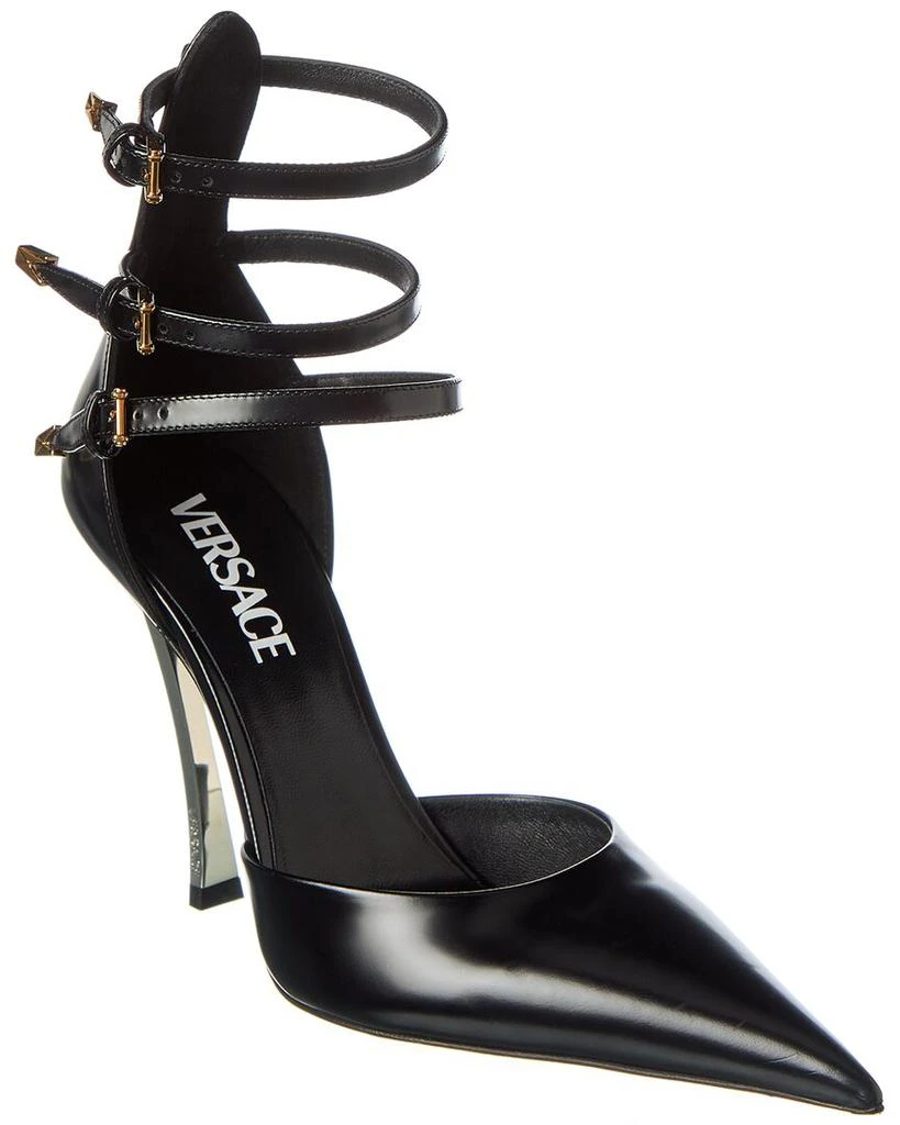 Versace Pin Point Leather Pump 1