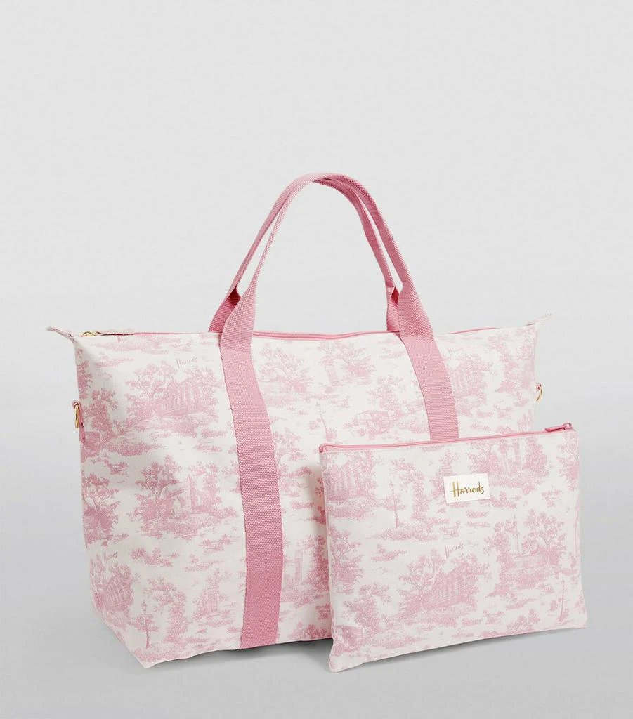 Harrods Toile Foldable Overnight Bag 3