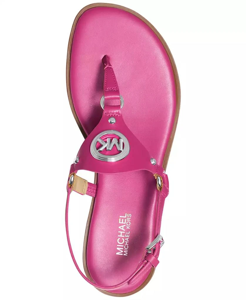 Michael Kors Casey Logo Leather Thong Sandals 3