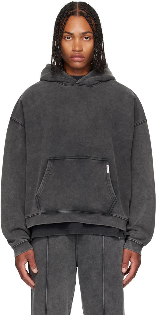 Gray Initial Boxy Hoodie – On Sale Now with Up to 10% Off