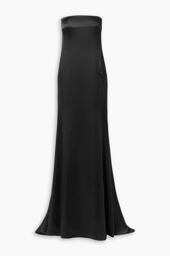 Nili Lotan Esmee strapless silk-satin gown 1