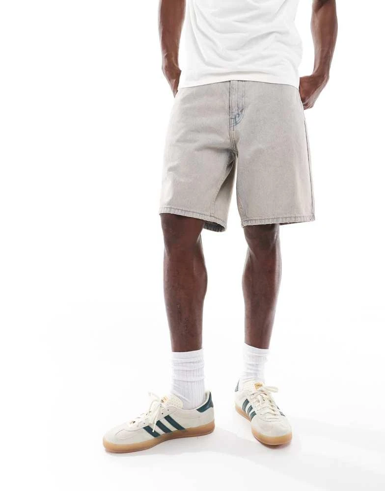 Levi's Levi's 469 loose denim shorts in grey 4