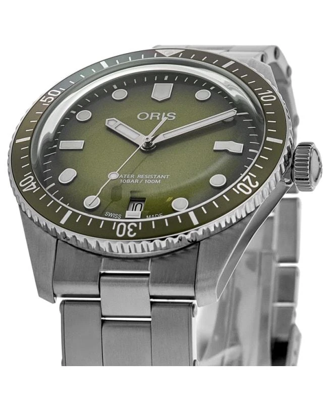 Oris Oris Divers Sixty-Five Date Automatic Green Dial Steel Men's Watch 01 733 7707 4057-07 8 20 18 2