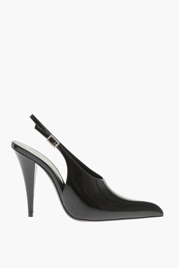 Yves Saint Laurent Patent Leather Slingbacks With Cone Heel 12Cm 3