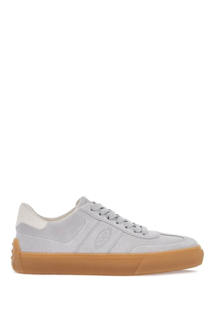 Tod's Light Grey Suede Casual Lace-up Shoes 1
