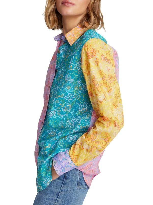 Robert Graham Carrie Jacobean Colorblock Shirt 3