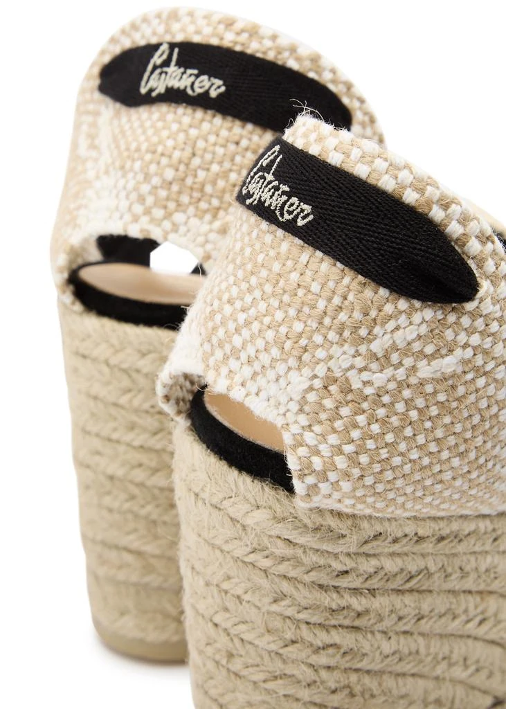 CASTAÑER Cande 80 suede wedge espadrilles 4