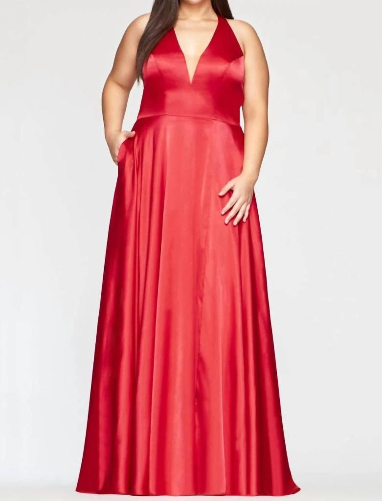 Faviana Charmeuse Dress 1