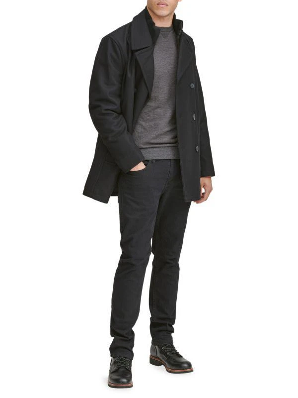 Marc New York by Andrew Marc Burnett Double-Breasted Wool-Blend Coat Jacket 4