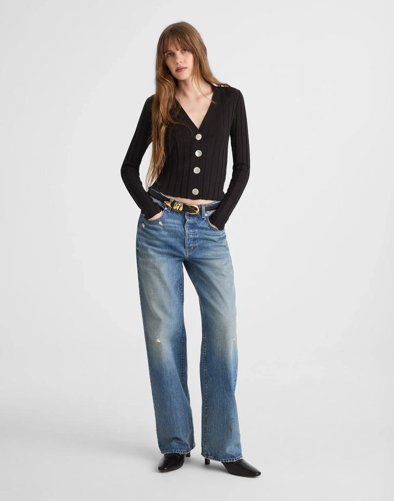 Madewell Ribbed V-Neck Cardigan 2