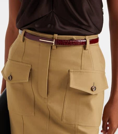 Tom Ford Croc-effect leather belt 2