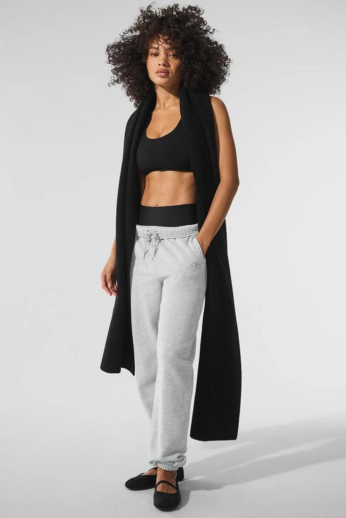 Alo Merino Wool Oversized Scarf - Hazy Heather Grey 3