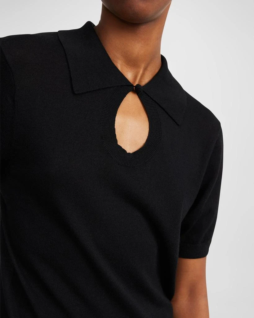 BY MALENE BIRGER Talallia Keyhole Cutout Shirt 4