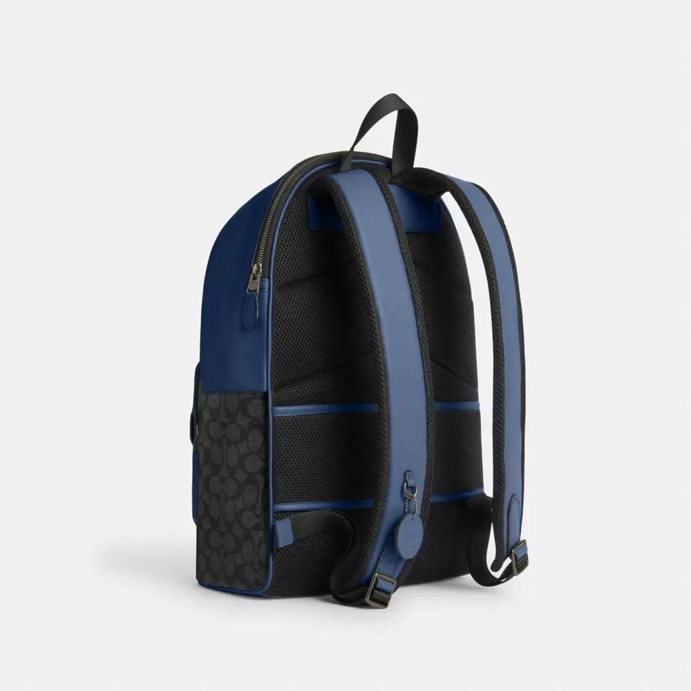 Coach West Backpack In Colorblock Signature Canvas 3
