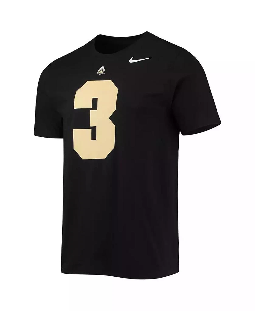 NIKE Men's David Bell Black Purdue Boilermakers 2022 NFL Draft Name and Number T-shirt 3
