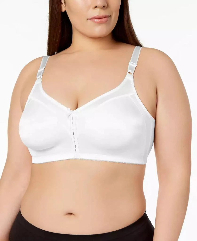 Bali Double Support Tailored Wireless Lace Up Front Bra 3820 4