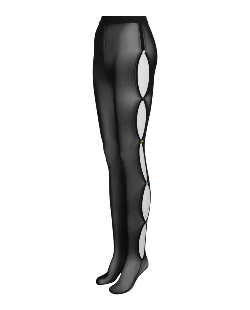 Versace Cut-Out Mesh Tights 4