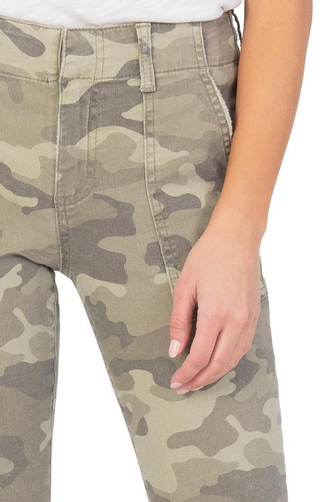 KUT from the Kloth Reese Camo Ankle Slim Straight Leg Pants 4