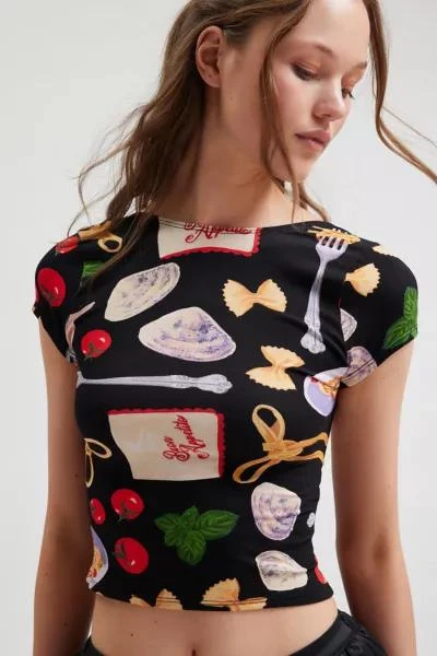 Lisa Says Gah Lisa Says Gah Rowan Buon Appetito Open Back Tee 1