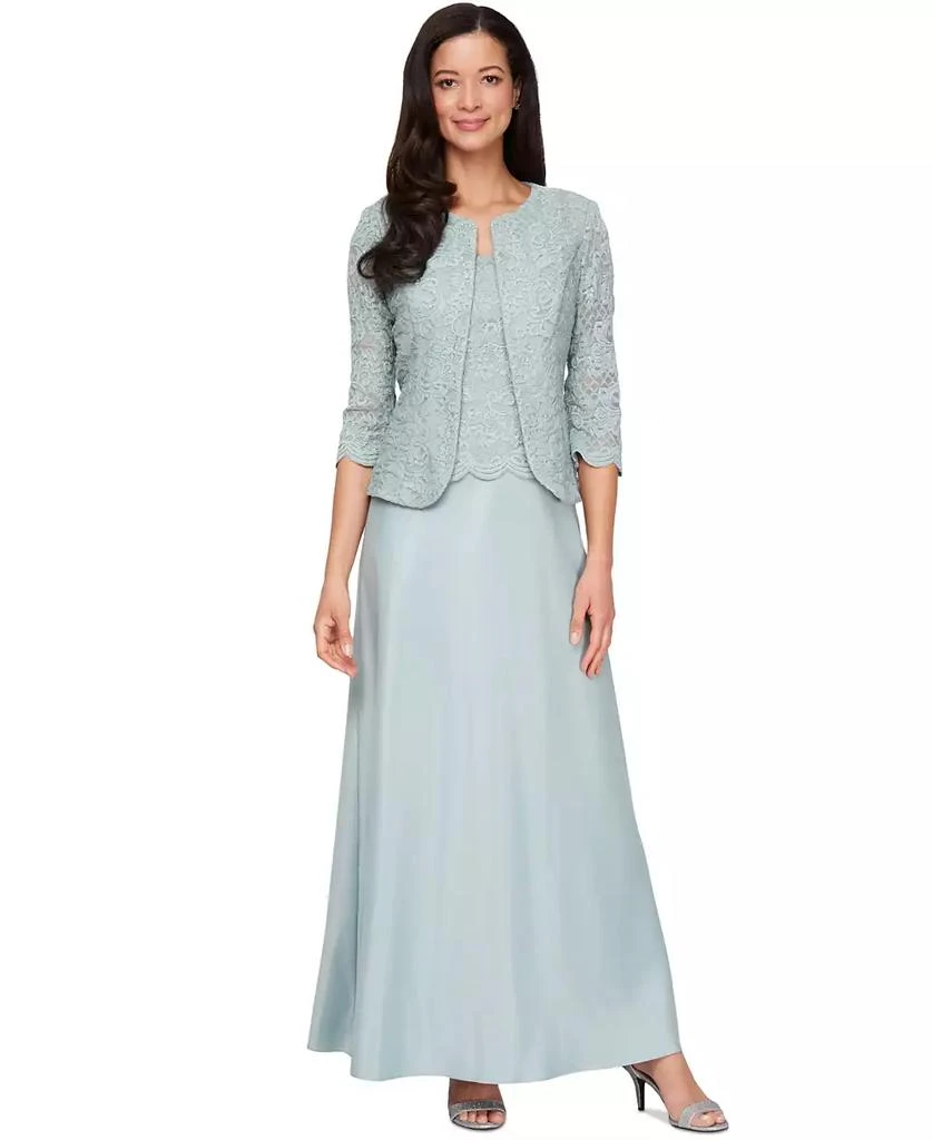Alex Evenings Petite Lace Dress and Jacket 1