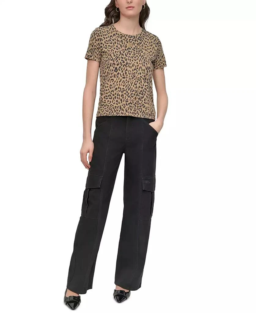 DKNY Petite Animal Print Short-Sleeve T-Shirt 2