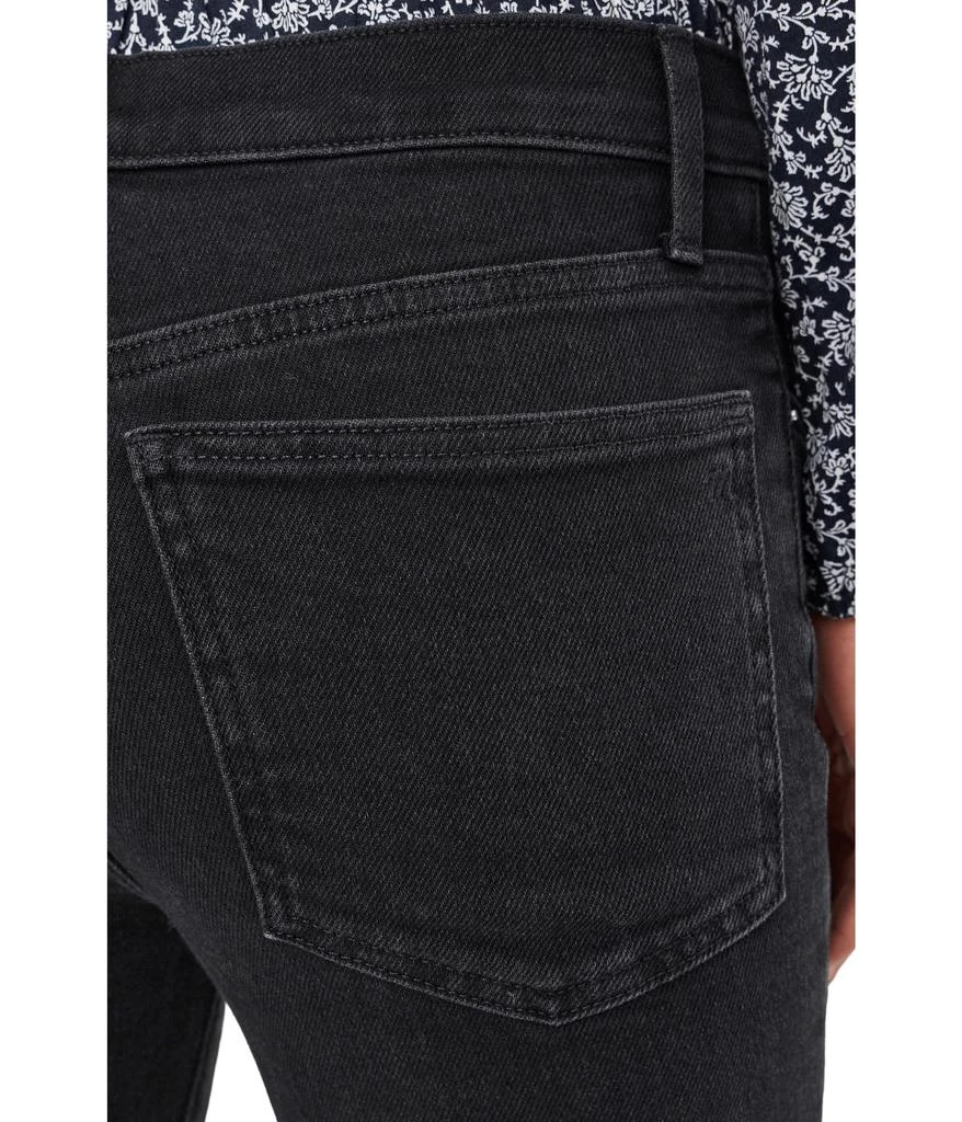 Madewell The Stretch Flare Crop Jean in Black Rinse 5