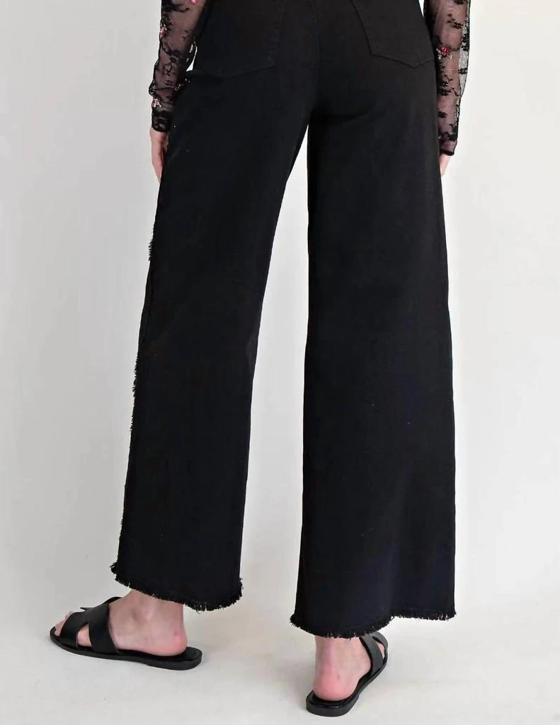 Easel Easel - Self-fray Distressed Denim Pants 3