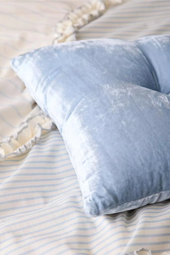 Urban Outfitters Beau Velvet Pintuck Throw Pillow 2