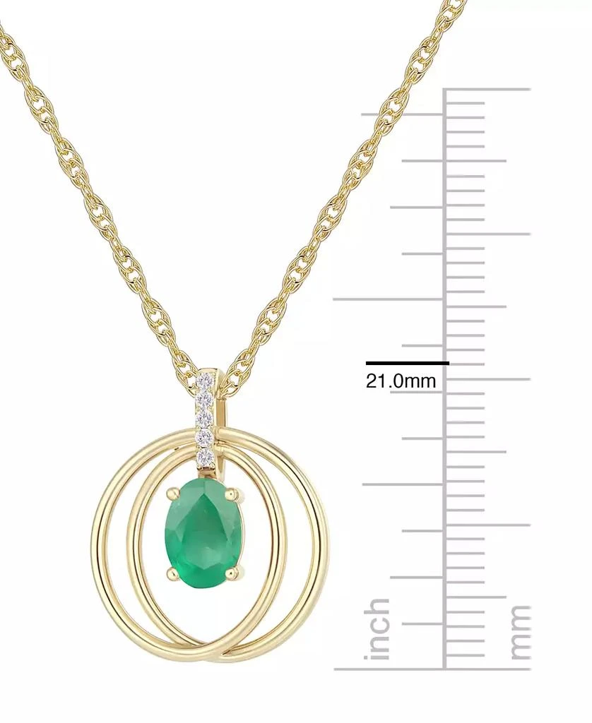Macy
s Sapphire (1 ct. t.w.) And Diamond (1/20 ct. t.w.) Pendant Necklace in 14k White Gold (Also Available in Emerald 
Ruby) 5