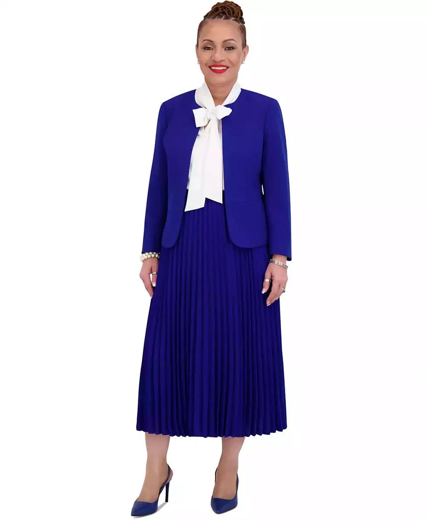 Kasper Women's Pleated Midi Skirt, Regular & Plus Sizes 5