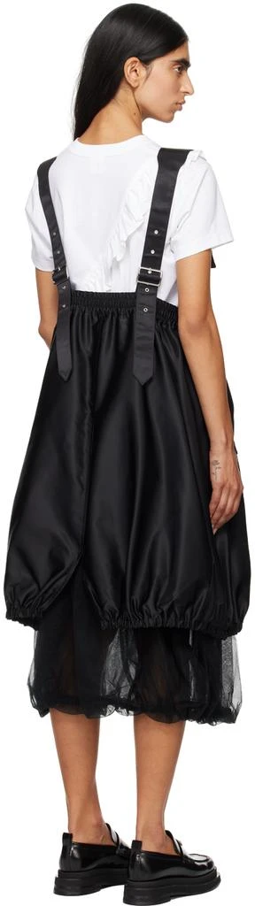 Noir Kei Ninomiya Black Pinafore Midi Dress 3
