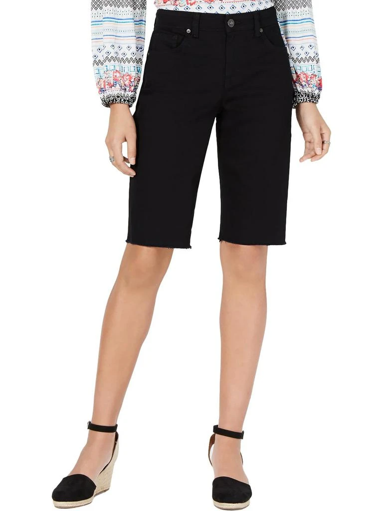 Style & Co Womens Curvy Fit Cotton Bermuda Shorts 1