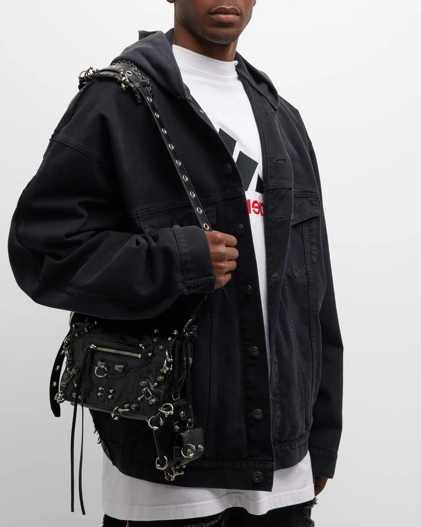 Balenciaga Men's Le Cagole Men XS Flap Bag With Piercing 3